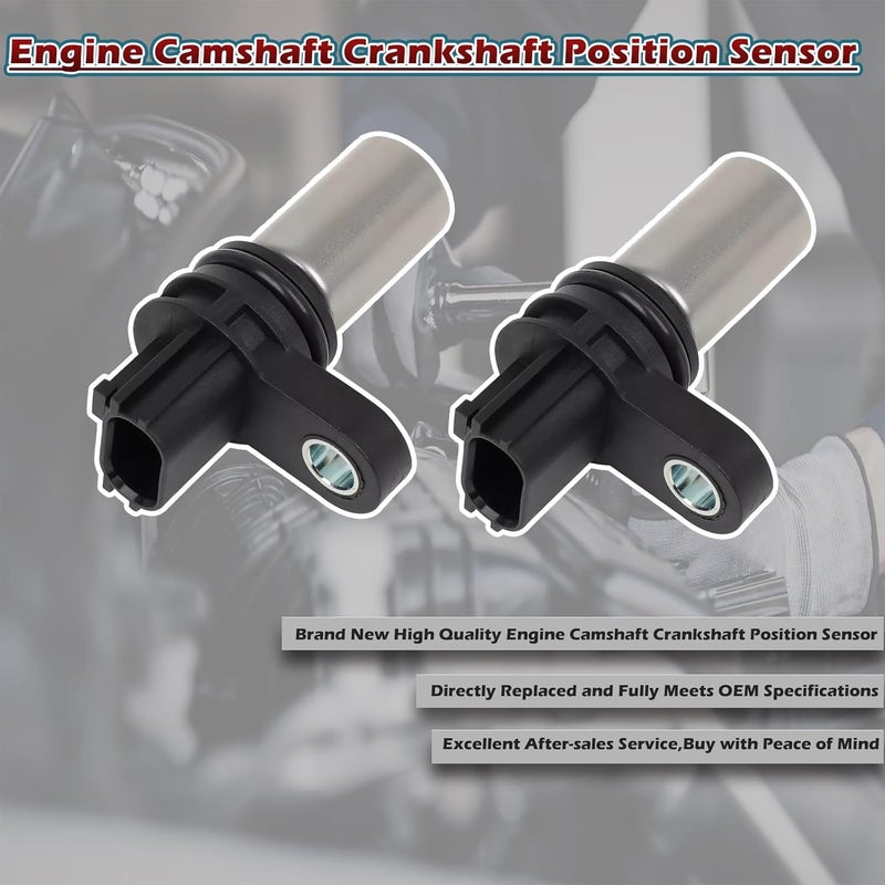 TINGYINGDA 2Pcs Engine Cam/Crankshaft Position Sensor ‎PC464 Compatible with Nissan 02-06 Altima / 05-18 Frontier / 09-12 NP300 / 02-06 Sentra / 04-08 Urvan / 02-08 X-Trail - Compatible with Suzuki 09-12 Equator - Image 5